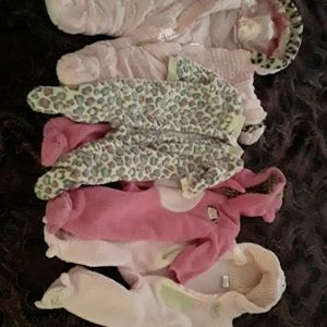 Baby girl sleeper suits